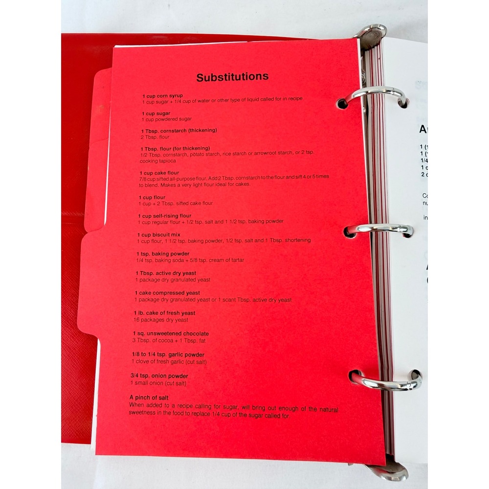 Vintage 1997 WHS Booster Club Cookbook Williamsburg Iowa Red Binder Jumbo Jack's - Picture 13 of 16